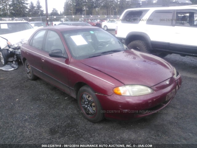 KMHJF24M3WU704752 - 1998 HYUNDAI ELANTRA MAROON photo 1