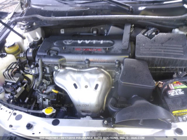 4T1BE46KX7U658725 - 2007 TOYOTA CAMRY NEW GENERAT CE/LE/XLE/SE SILVER photo 10