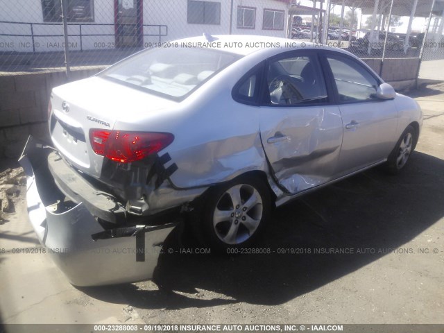 KMHDU4AD4AU976254 - 2010 HYUNDAI ELANTRA BLUE/GLS/SE SILVER photo 4