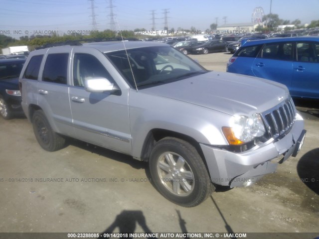 1J8HR58288C142594 - 2008 JEEP GRAND CHEROKEE LIMITED SILVER photo 1