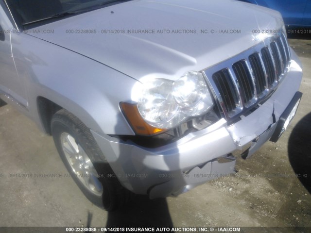 1J8HR58288C142594 - 2008 JEEP GRAND CHEROKEE LIMITED SILVER photo 6
