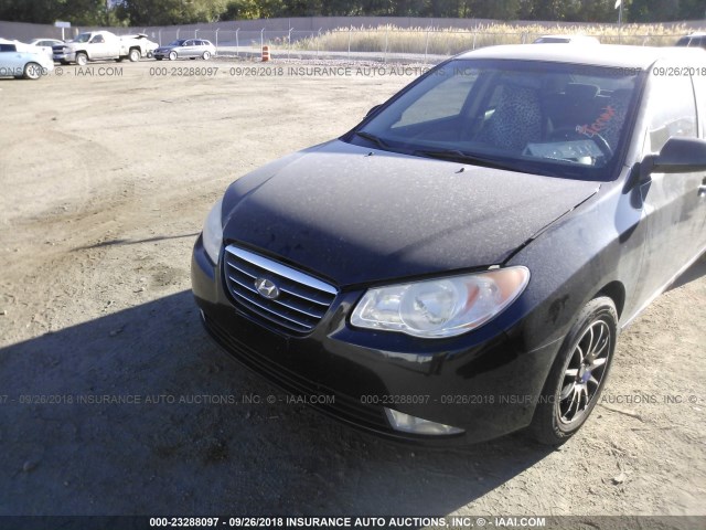 KMHDU46D88U359507 - 2008 HYUNDAI ELANTRA GLS/SE/LIMITED BLACK photo 6