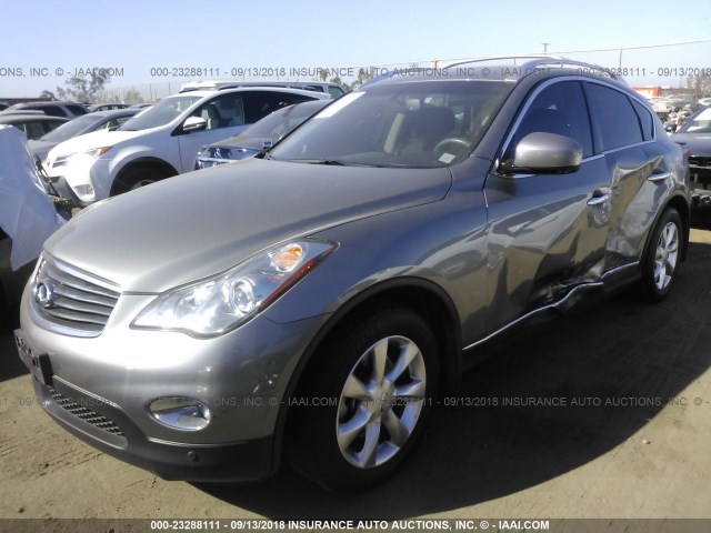 JN1AJ0HR6AM754893 - 2010 INFINITI EX35 JOURNEY GRAY photo 2