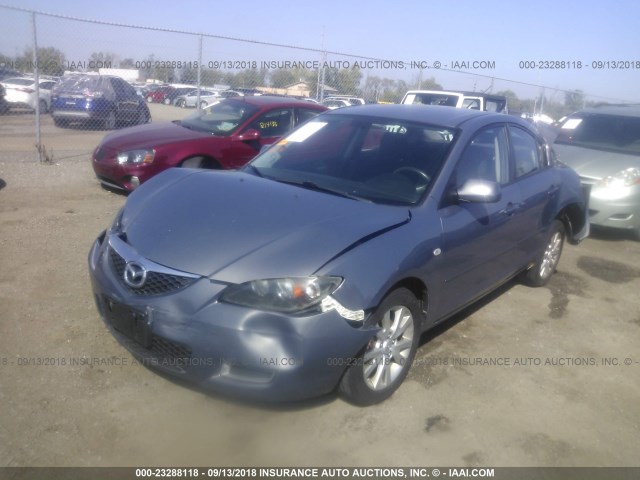 JM1BK32G781820368 - 2008 MAZDA 3 I GRAY photo 2