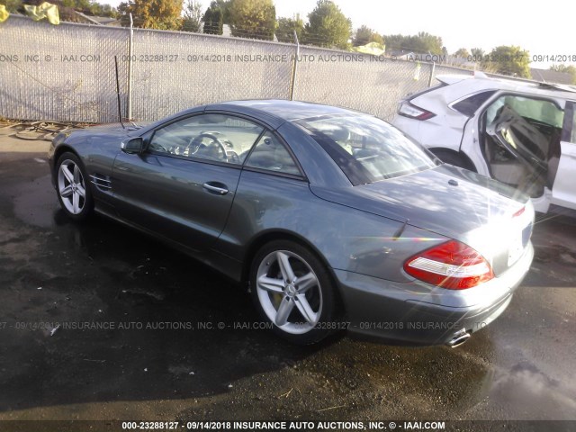 WDBSK71F37F132335 - 2007 MERCEDES-BENZ SL 550 BLUE photo 3