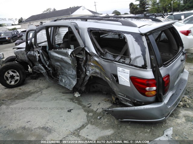 5TDBT48A52S081369 - 2002 TOYOTA SEQUOIA LIMITED SILVER photo 3