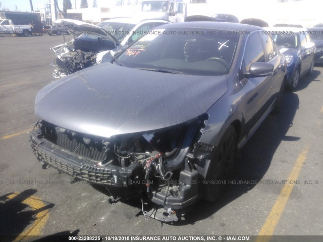 1HGCR2F58DA105677 - 2013 HONDA ACCORD SPORT GRAY photo 2