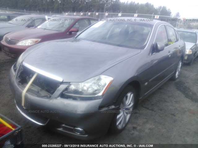 JNKBY01F28M551277 - 2008 INFINITI M45 GRAY photo 2