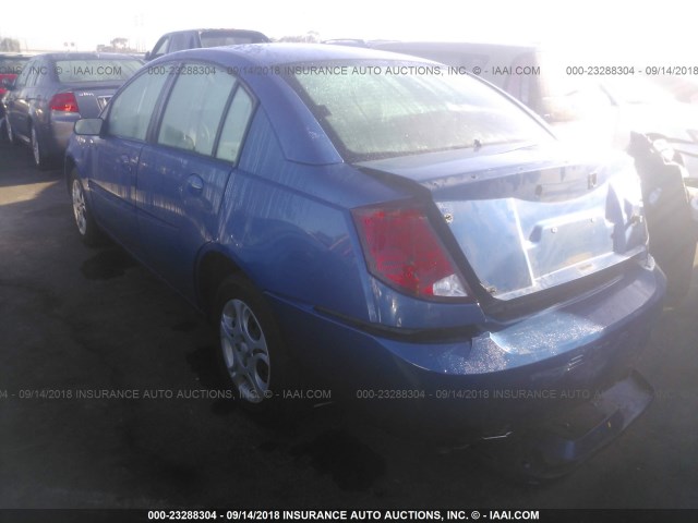 1G8AJ52F44Z169885 - 2004 SATURN ION LEVEL 2 BLUE photo 3