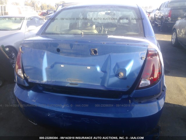 1G8AJ52F44Z169885 - 2004 SATURN ION LEVEL 2 BLUE photo 6