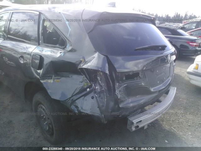 5FRYD4H47EB004253 - 2014 ACURA MDX TECHNOLOGY GRAY photo 6