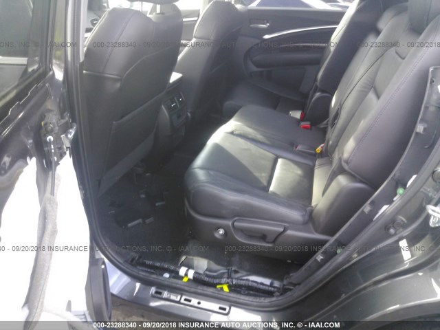 5FRYD4H47EB004253 - 2014 ACURA MDX TECHNOLOGY GRAY photo 8
