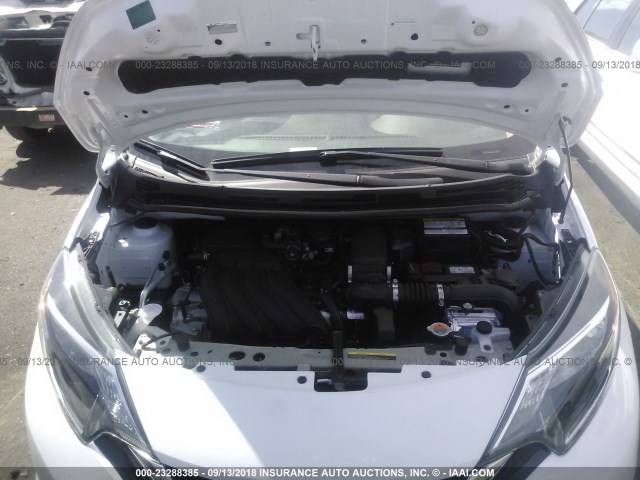 3N1CE2CP3HL379662 - 2017 NISSAN VERSA NOTE S/S PLUS/SV/SL/SR WHITE photo 10