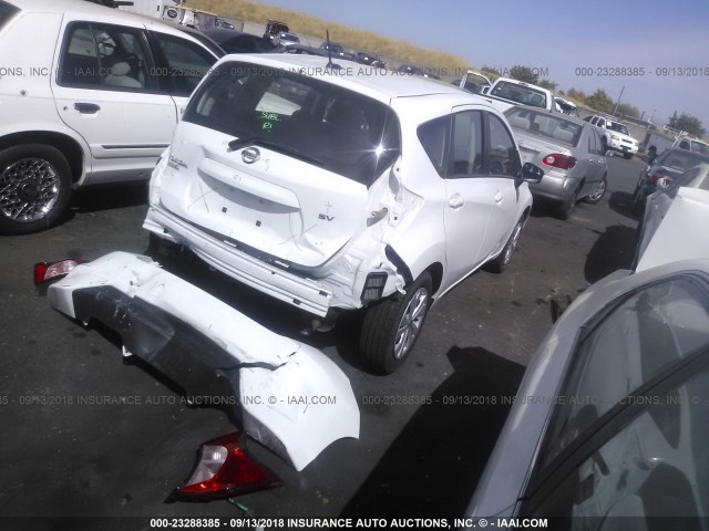 3N1CE2CP3HL379662 - 2017 NISSAN VERSA NOTE S/S PLUS/SV/SL/SR WHITE photo 4