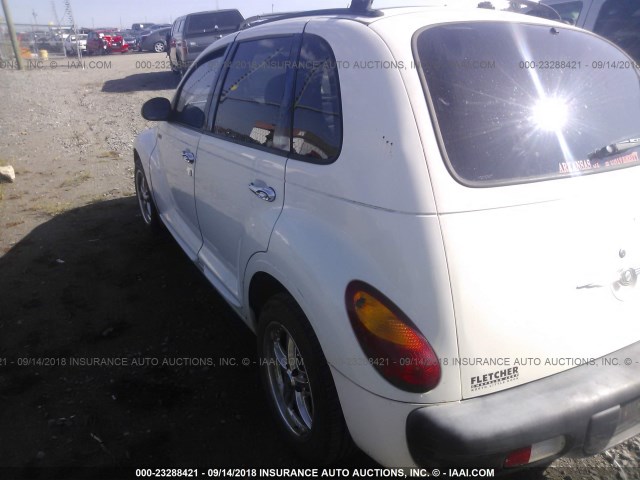 3C4FY48B12T327593 - 2002 CHRYSLER PT CRUISER CLASSIC WHITE photo 3