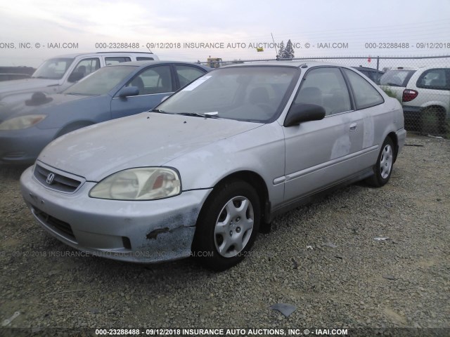 1HGEJ824XYL072952 - 2000 HONDA CIVIC EX SILVER photo 2