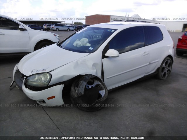 WVWFV71K46W135377 - 2006 VOLKSWAGEN NEW GTI WHITE photo 2