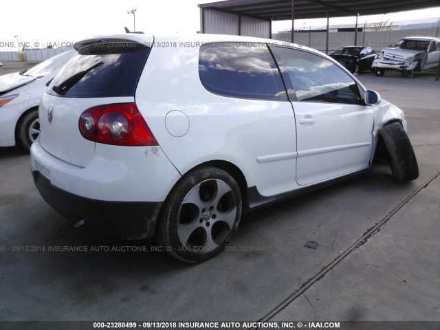 WVWFV71K46W135377 - 2006 VOLKSWAGEN NEW GTI WHITE photo 4