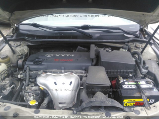 JTNBE46K573076988 - 2007 TOYOTA CAMRY NEW GENERAT CE/LE/XLE/SE TAN photo 10