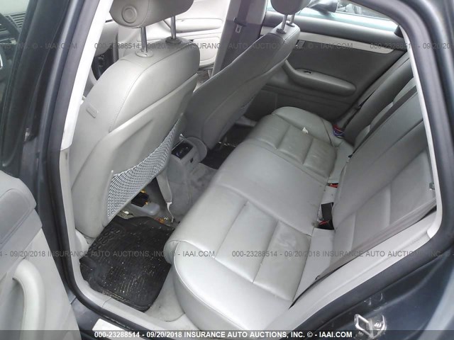 WAUDF78E36A064428 - 2006 AUDI A4 2.0T QUATTRO GRAY photo 8