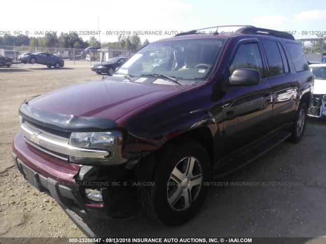 1GNET16S856104923 - 2005 CHEVROLET TRAILBLAZER EXT LS/EXT LT BURGUNDY photo 2