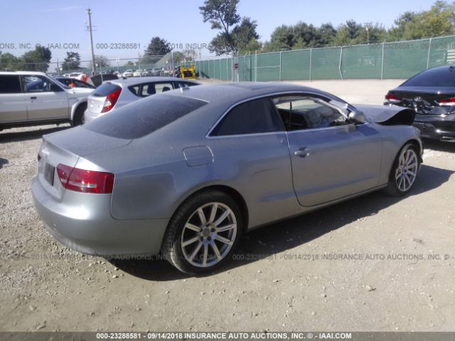 WAULFAFR8BA031286 - 2011 AUDI A5 PREMIUM PLUS SILVER photo 4