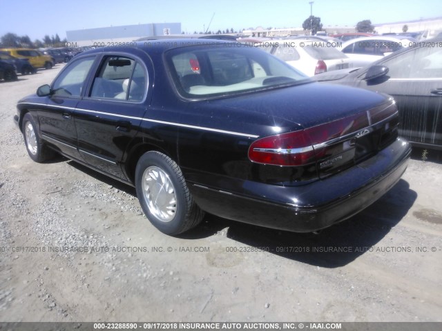 1LNLM97V6TY668507 - 1996 LINCOLN CONTINENTAL DIAMOND ANNIVE/SPINNAKER BLACK photo 3