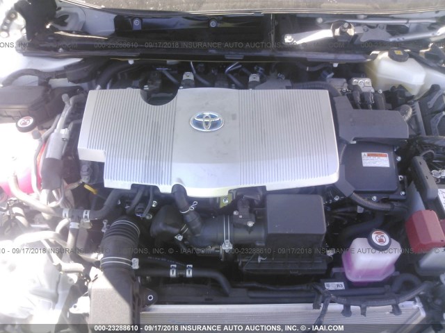 JTDKARFP0H3058358 - 2017 TOYOTA PRIUS PRIME  WHITE photo 10