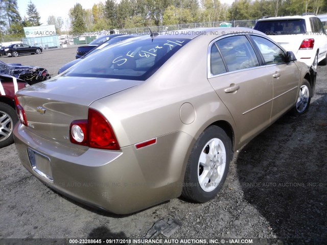 1G1ZG57B78F253325 - 2008 CHEVROLET MALIBU LS 棕色 照片 4