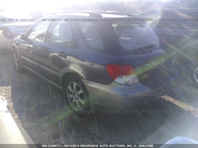 JF1GG68575H814609 - 2005 SUBARU IMPREZA OUTBACK SPORT/OUTBACK SPC BLUE photo 3