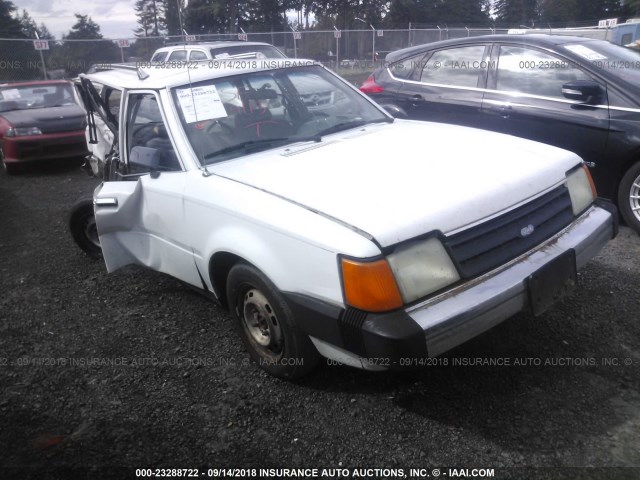 1FABP349XGW331731 - 1986 FORD ESCORT L WHITE photo 1