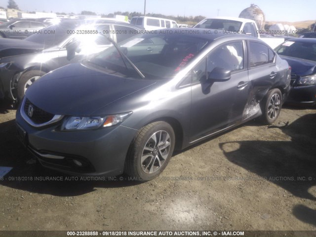 19XFB2F93DE256894 - 2013 HONDA CIVIC EXL 灰色 照片 2