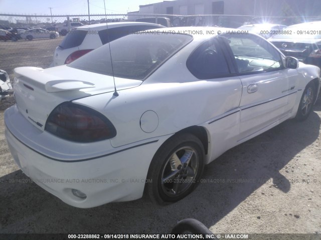 1G2NW12EX1M581007 - 2001 PONTIAC GRAND AM GT WHITE photo 4