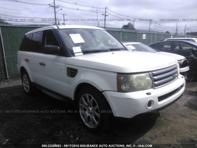 SALSF25449A206985 - 2009 LAND ROVER RANGE ROVER SPORT HSE WHITE photo 1