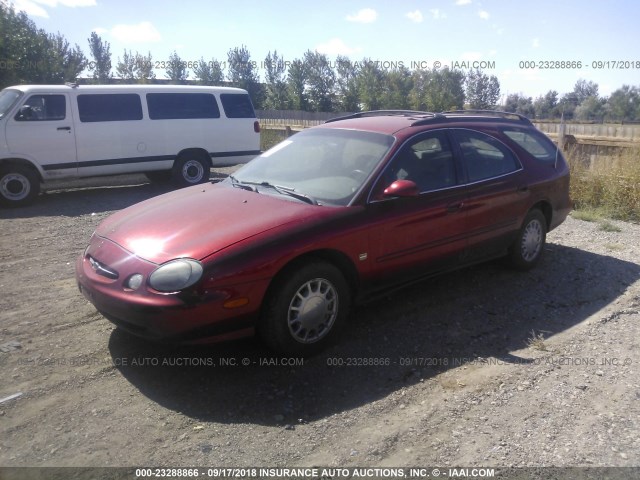 1FAFP58SXXG276444 - 1999 FORD TAURUS SE COMFORT RED photo 2