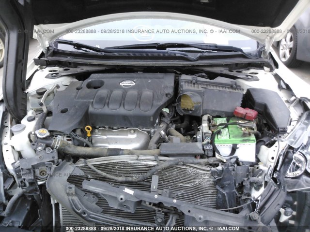 1N4AL2EP3DC268483 - 2013 NISSAN ALTIMA S 白色 照片 10