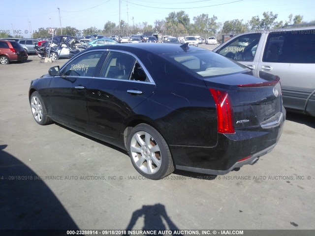 1G6AG5RX6D0170398 - 2013 CADILLAC ATS BLACK photo 3