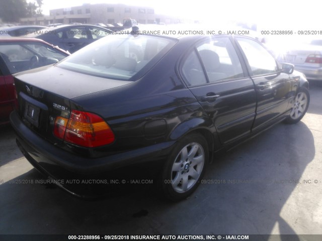 WBAAZ33404KP87310 - 2004 BMW 325 IS SULEV BLACK photo 4