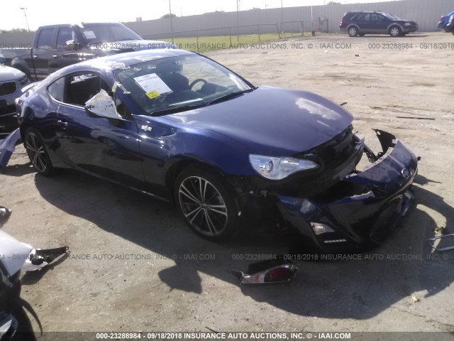 JF1ZNAA19G8707959 - 2016 TOYOTA SCION FR-S BLUE photo 1