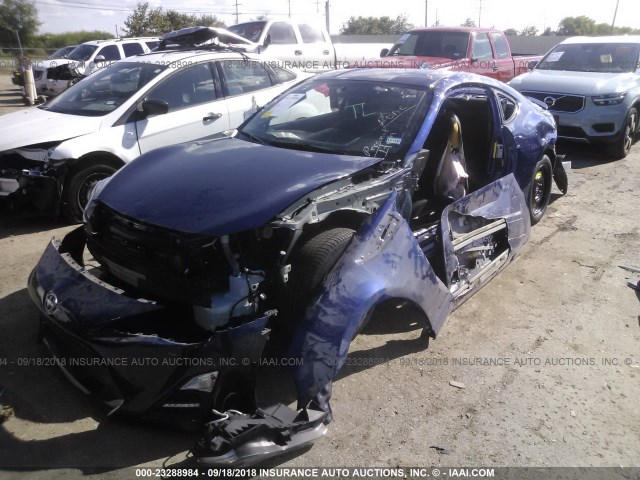 JF1ZNAA19G8707959 - 2016 TOYOTA SCION FR-S BLUE photo 2