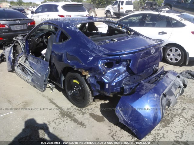 JF1ZNAA19G8707959 - 2016 TOYOTA SCION FR-S BLUE photo 3