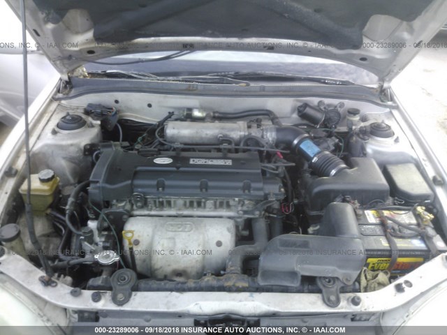 KMHJF35F6YU036440 - 2000 HYUNDAI ELANTRA GLS SILVER photo 10