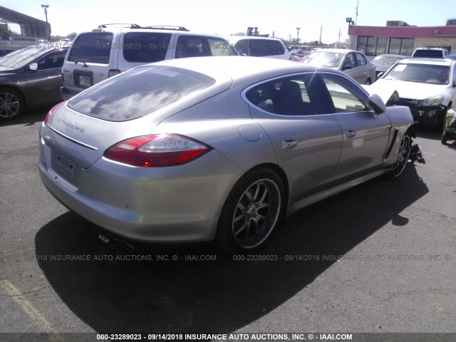 WP0AB2A79AL064270 - 2010 PORSCHE PANAMERA S/4 SILVER photo 4