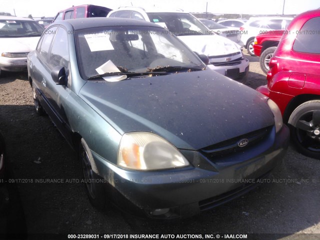 KNADC125736212321 - 2003 KIA RIO GREEN photo 1