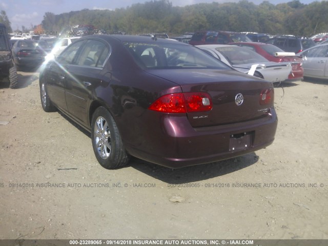 1G4HD57276U241109 - 2006 BUICK LUCERNE CXL MAROON photo 3