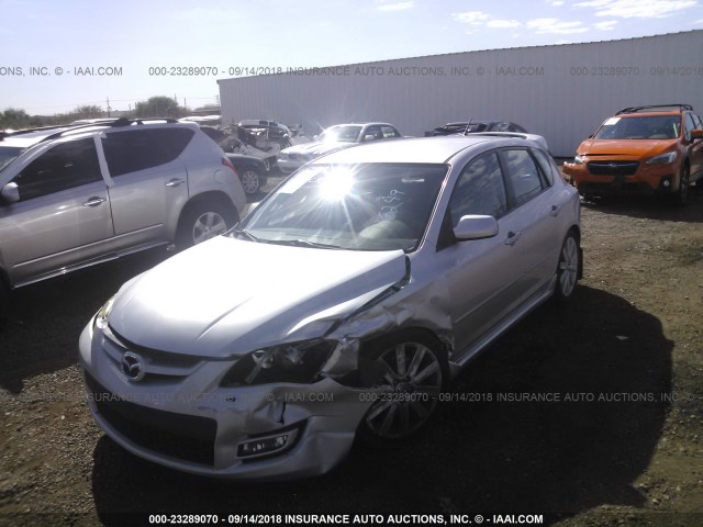 JM1BK34L471716249 - 2007 MAZDA SPEED 3 SILVER photo 2