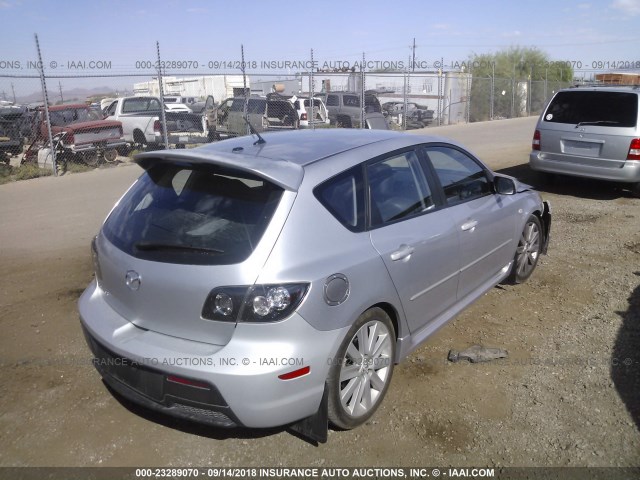 JM1BK34L471716249 - 2007 MAZDA SPEED 3 SILVER photo 4