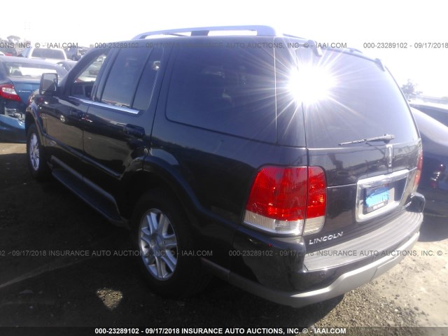 5LMEU68H04ZJ52944 - 2004 LINCOLN AVIATOR BLACK photo 3