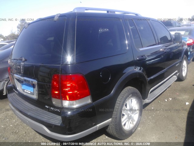 5LMEU68H04ZJ52944 - 2004 LINCOLN AVIATOR BLACK photo 4