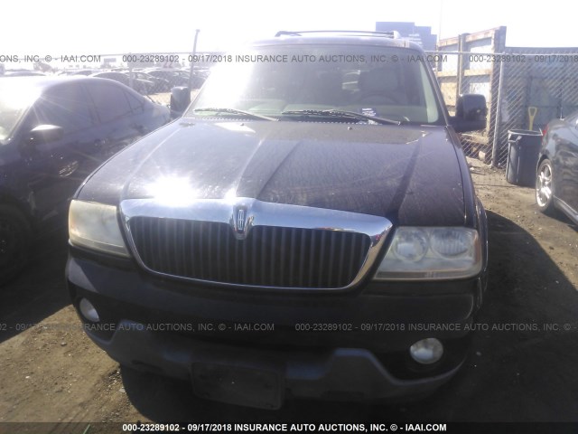 5LMEU68H04ZJ52944 - 2004 LINCOLN AVIATOR BLACK photo 6